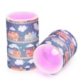 thumbnail image 7 of Yayeee Flameless Candles with Remote Flickering Battery Operated Multi Color Changing, Blue Cute Train Pattern, 7 of 7