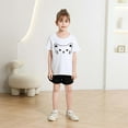 thumbnail image 2 of TZEWGL Hauts pour Enfants Été Imprimé Dessin Animé Manches Courtes Col Rond Blouse pour Enfants Taille 2-3T, 2 of 6