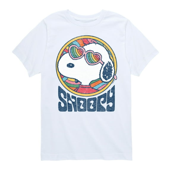 Peanuts - Groovy Snoopy - Toddler And Youth Short Sleeve Graphic T-Shirt