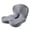 Light Gray, variant on Orthopedic Cushion,Ergonomic Memory Foam L-Shaped Integrated Seat Cushions with Adjustable Strap,Ultra Breathable Non-Slip Design for Office Chair,Car,Wheelchair