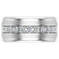 thumbnail image 4 of Men’s Diamond Wedding Band Accented Diamond Ring 14K Gold (G,SI), 4 of 4
