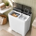 thumbnail image 4 of Costway 26lbs Portable Semi-automatic Washing Machine W/Built-in Drain Pump Grey, 4 of 10