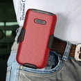 thumbnail image 6 of Case with Clip for Jitterbug Flip2, Nakedcellphone [Grid Texture] Hard Shell Cover with [Rotating/Ratchet] Belt Hip Holster Holder for Jitterbug Flip 2 Phone (aka Lively Flip) (4053SJ7), 6 of 10