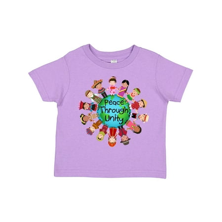 

Inktastic Peace Through Unity Gift Toddler Boy or Toddler Girl T-Shirt