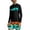 Mint Green, variant on Boys Long Sleeve Swimsuit Hawaiian Print Sun Protection for Age 3-14Y 2 Piece