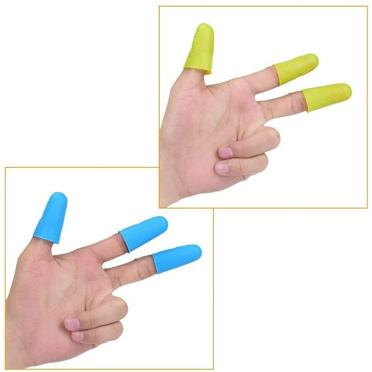  12 Pieces Silicone Gel Finger Protectors, Finger Cots