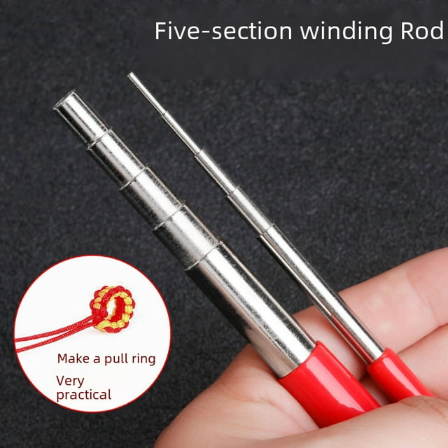 DIY Jewelry Crafting Tool: Compact Stainless Steel Wire Wrapping Stick for Intricate Designs, Chinese Knots & Metal Rope Art - Portable, Durable Handmade Accessory Making Aid (Small, Black)