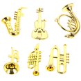 thumbnail image 4 of Miangastore 6pcs Mini Plastic Musical Instrument Doll House Trumpet Saxophone Miniature Christmas Tree Hanging Decor, 4 of 8