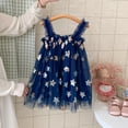 thumbnail image 2 of Zanarzt Baby Girl Dresses Baby Girl Tulle Dress Casual Flower Embroidery Fairy Toddler Dresses Birthday Party Princess Blue,12-18 Months, 2 of 6