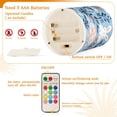 thumbnail image 5 of Yayeee Flameless Candles with Remote Flickering Battery Operated Multi Color Changing, Floral Easter Rabbits, 5 of 7