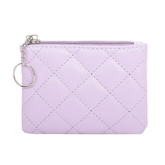 SUNYCUTER Wallet for Women Mini Zipper Card Case, Coin Purse Lightweight Portable Keychain Wallet,Change Purse, Credit Card Holder