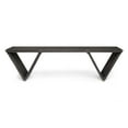 thumbnail image 4 of Christopher Knight Home Esme Outdoor Acacia Wood Bench, Dark Gray Finish, 4 of 6