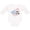 AA-White, variant on Soccer Ball, Net with American Flag Colors Boys or Girls Long Sleeve Baby Bodysuit