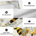 thumbnail image 6 of Daisy Floral Outdoor Rug for Patio/Deck/Porch, Non-Slip Large Area Rug 3 x 5 Ft, Vintage Rustic Bee Gnomes Flowers Indoor Outdoor Rugs Washable Area Rugs, Reversible Camping Rug Carpet Runner, 6 of 8