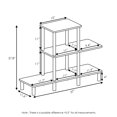 thumbnail image 2 of Furinno 18139GYW-BK 3-Tier Turn-N-Tube Design Display Rack French Oak - Grey & Black, 2 of 2