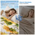 thumbnail image 2 of Sunflower Cooling Blanket,Lightweight Breathable Summer Throw Blanket with Double Sided Cold Effect,Summer Botanical Vintage Spring Floral Butterfly Picnic Blankets Bed Sheet for Hot Sleepers 50"x60", 2 of 8