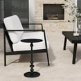thumbnail image 4 of Butler Specialty Company Outdoor Round Metal End Table In Matte Black, 4 of 6