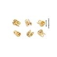 thumbnail image 3 of Outdor Gold Plated 10 Pack 2 Colors. Gold Plated Crimped Bead Caps For Jewelry Making 1 And Gold Plated Round Bead Caps Chain End Caps Suitable For DIY ., 3 of 6