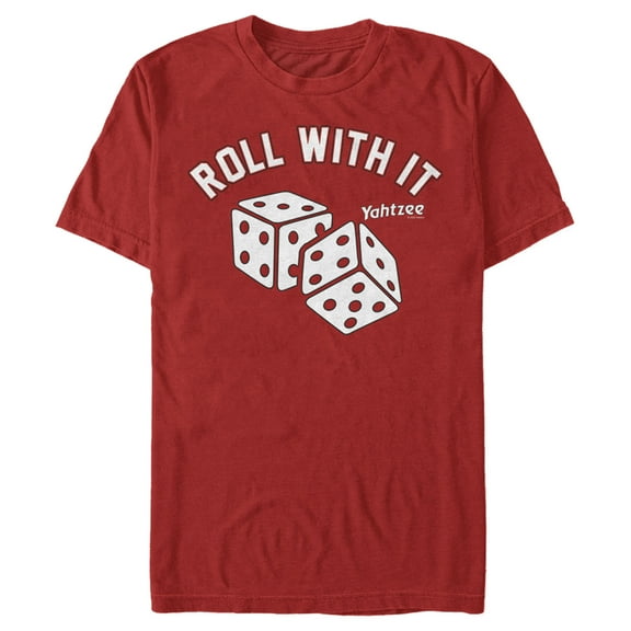 Men's Yahtzee Roll With It Graphic Tee Red 2X Large