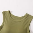 thumbnail image 3 of Women's Summer Nightshirt Fashion Women's Solid Color with Chest Pad No Steel Rings Bottom Underwear Short Sleeve Pajama Top Green M, 3 of 5
