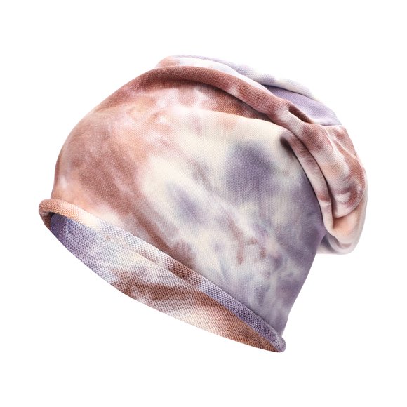 CEHVOM Women Men Warm Baggy Camouflage Crochet Winter Wool Ski Beanie Tie-Dye Caps Hat