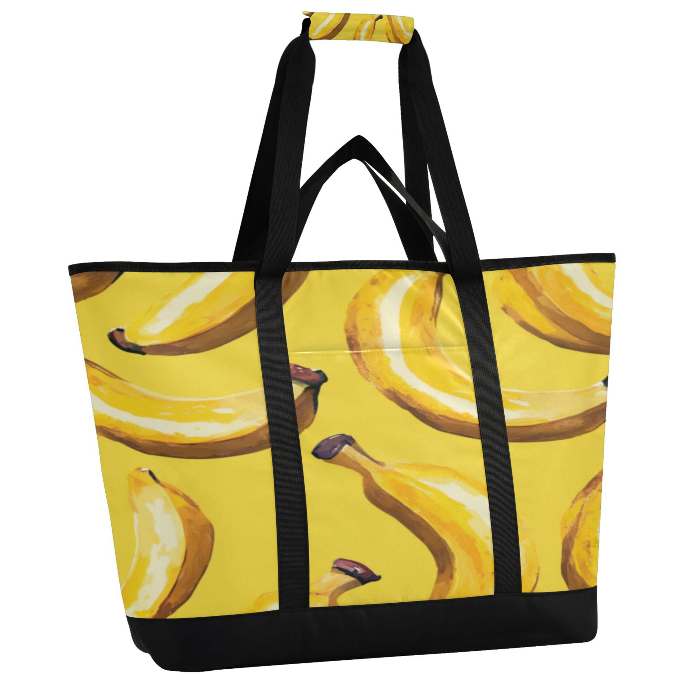 Large Hand-held Ice Pack Picnic Bag Insulation and Refrigeration Suitable for Shopping Picnics and Camping Big Yellow Banana