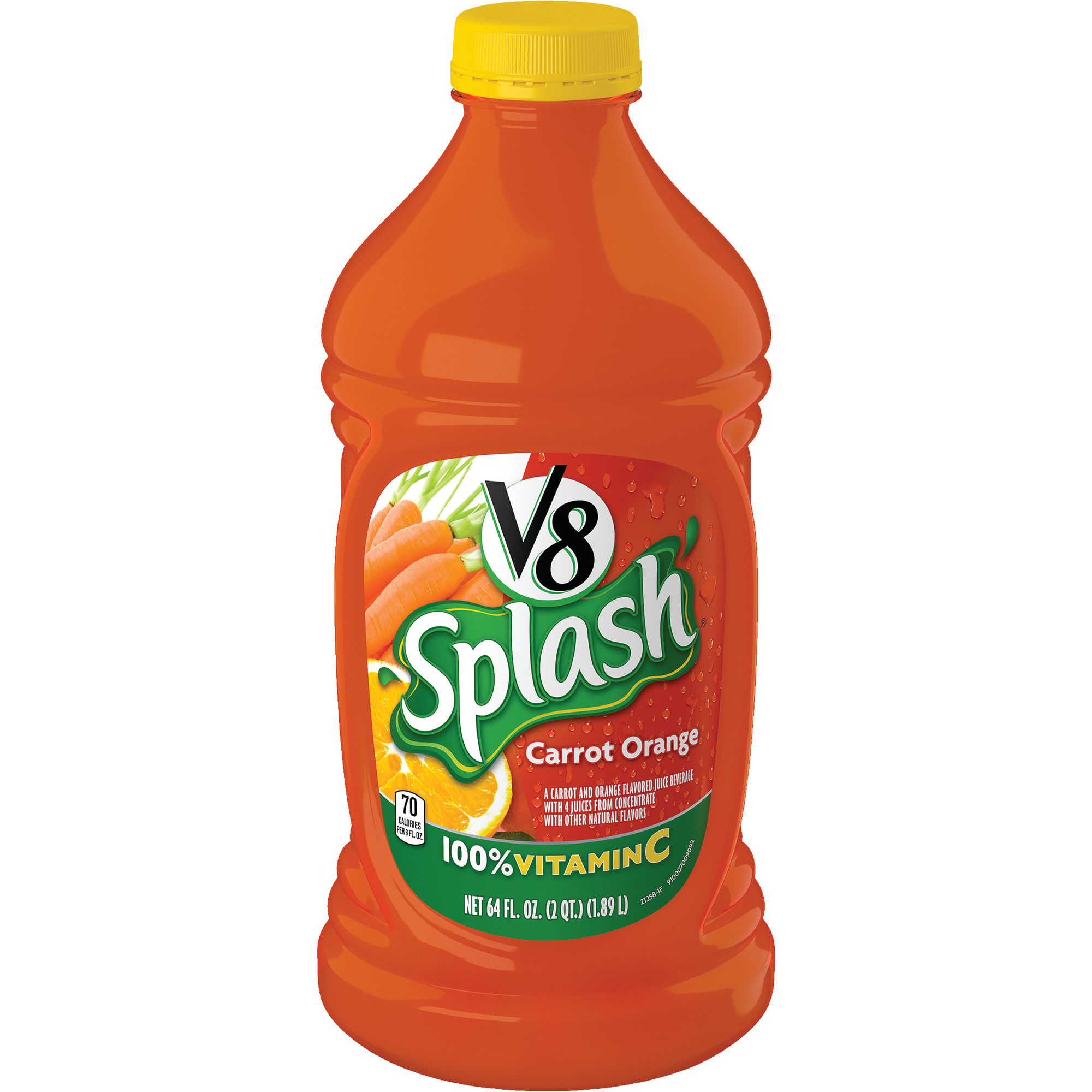 V8 Splash Carrot Orange, 64 oz. - Walmart.com