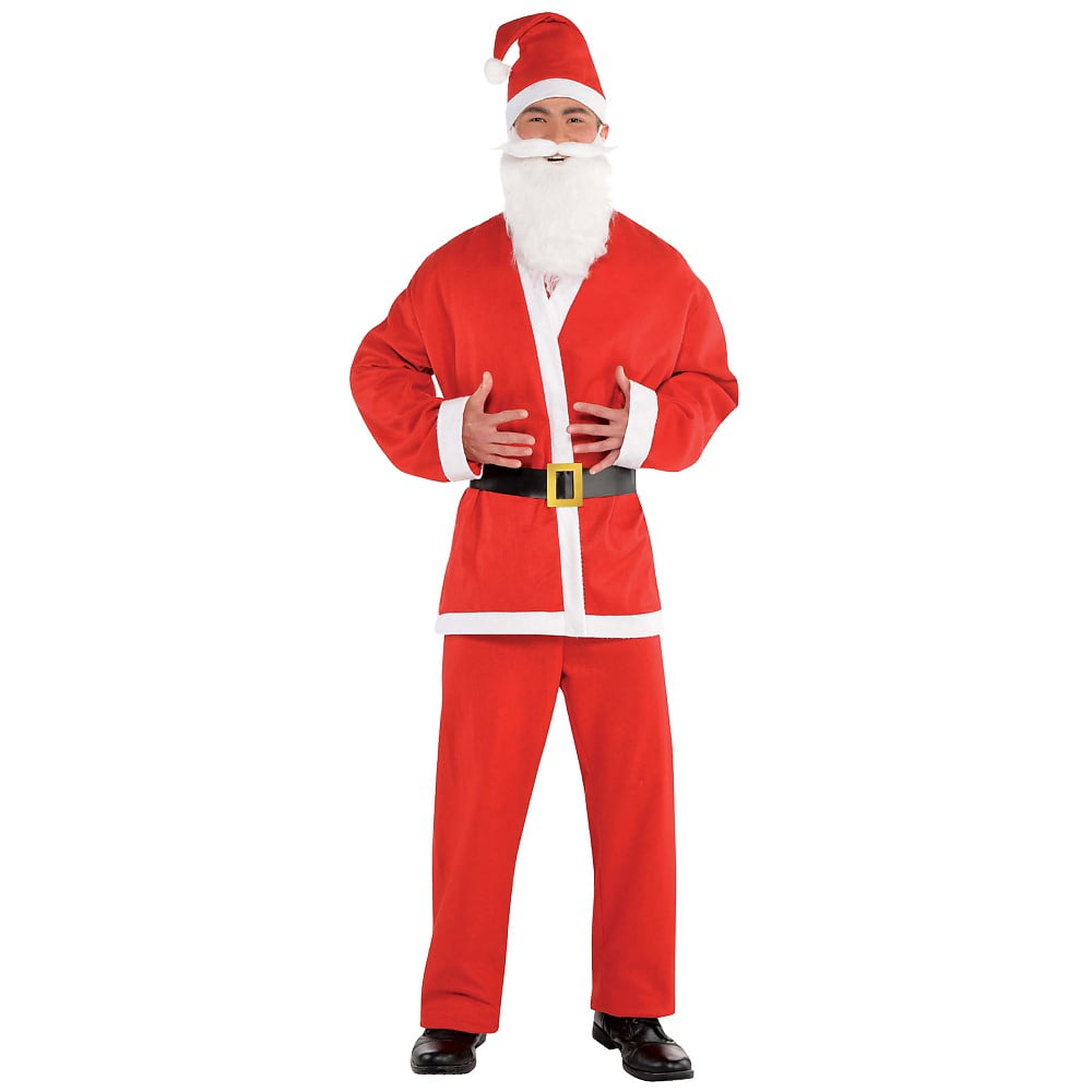 Santa Claus Mens Adult Christmas Costume Holiday Saint Nick SuitXXL
