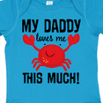 thumbnail image 4 of Inktastic Daddy Loves Me Childs Crab Boys or Girls Baby Bodysuit, 4 of 5