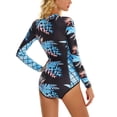 thumbnail image 3 of Women's Long Sleeved Surfing Suit Sun Swimsuit Diving Suit Swimsuit Women's Rhinestone Bikini Women's Bikini Bottoms Floral Women's Bikini High Waist Bikini Bottoms Women's Thong Bikini, 3 of 6