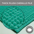 thumbnail image 5 of Bounce Comfort Plush Memory Foam Chenille Bath Mat with Bounce Comfort Technology 20 x 30 Inch Marine Blue, 5 of 10
