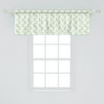 thumbnail image 2 of Ambesonne Green Valance Pack of 2, Symmetrical Olive Leaves, 54"X18", Green, 2 of 4