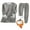 Gray, variant on Fleece Lined Thermal Underwear for Women 2 Piece Set Lounge Sets Winter Warm Pajamas Sweatsuits with Pockets Shermie
