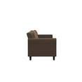 thumbnail image 4 of Bowery Hill Transitional Brown Finish Microfiber Sofa Couch, 4 of 7