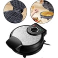 thumbnail image 4 of Compact waffle maker for dough with temperature control and mechanism 1200W nonstick pan, 4 of 5