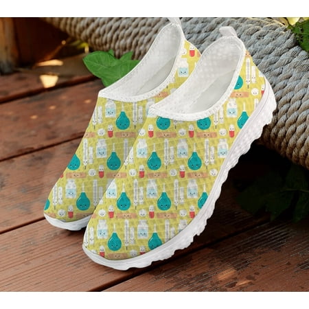 

Cute Medical Print Mocasines Summer Woman Flats Casual Shoes for Women Mesh Sneaker Ladies Slip on Loafers Footwear Beach Shoe