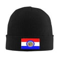 thumbnail image 2 of ZICANCN Missouri State Seal Flag Knit Beanie Hat , Winter Cap Soft Warm Classic Hats for Men Women Black, 2 of 8