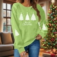 thumbnail image 2 of ABATAB Christmas Sweatshirts for Women Crewneck Cute Christmas Graphic Print Long Sleeve Shirt Holiday Party Pullover Blouse, 2 of 6