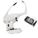 thumbnail image 1 of Riwesomey Diadema de lectura ajustable, auriculares, lupa de joyero, lupa de luz LED, gafas de lupa lupas Riwesomey GJ2966-00B, 1 of 6