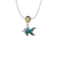 thumbnail image 2 of Delight Jewelry Silvertone Blue Tropical Fish with Yellow Fins Mia Monkey Charm Necklace, 2 of 4