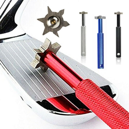 Wedge & Iron Golf Club Regrooving Tool Groove Sharpener & Cleaner(Black