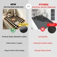 thumbnail image 3 of Super Antiskid Large Kitchen Absorbent Draining Mat Super Absorbent Draining Coffee Dish Drying Mat Quick Dry Bathroom Drain Pad, 3 of 5