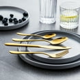thumbnail image 7 of vancasso 48 Piece Silverware Sets , Stainless Steel Knife and Fork for 12，Gold Round handle, 7 of 7