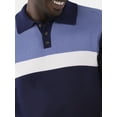 thumbnail image 5 of Tribekka 44 Men's Colorblock Button Polo Shirt with Long Sleeves, Sizes XS-3XL, 5 of 5