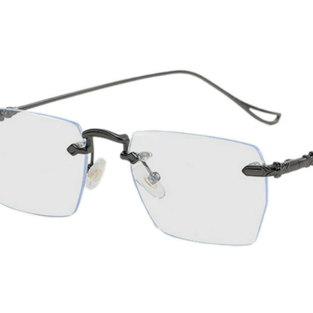 Los Lentes Transparentes Lentes Sin Marco Abajo Armazones Sin