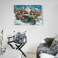 thumbnail image 5 of Canvas Prints Santa Claus And Reindeer Riding Motorcycle Canvas Prints Wall Art Modern Pictures Artwork Christmas Decorations Wall Art for Bathroom 24x36inch Canvas Wall Art for Bedroom Framed, 5 of 8