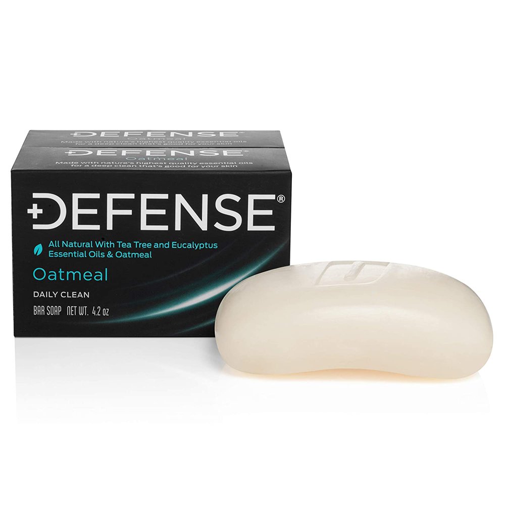 Defense Soap, Oatmeal 4 Ounce Bar (Pack of 2) 100 Natural and Herbal