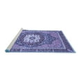thumbnail image 2 of Ahgly Company Machine Washable Indoor Rectangle Persian Blue Traditional Area Rugs, 8' x 12', 2 of 4