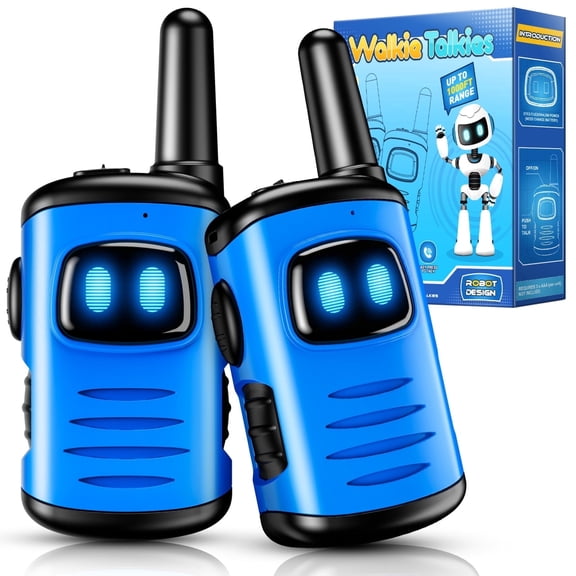 Kids Walkie Talkies, One Channel, Toys for Kids Boys 3-8, Robots Walkies Talkie Outdoor Toys, Gifts for 3 4 5 6 7 8 Year Old Boys
