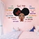 thumbnail image 4 of Pegatinas de pared de niña negra, pegatinas de pared de colores con advertencias en inglés, pegatinas, 4 of 5